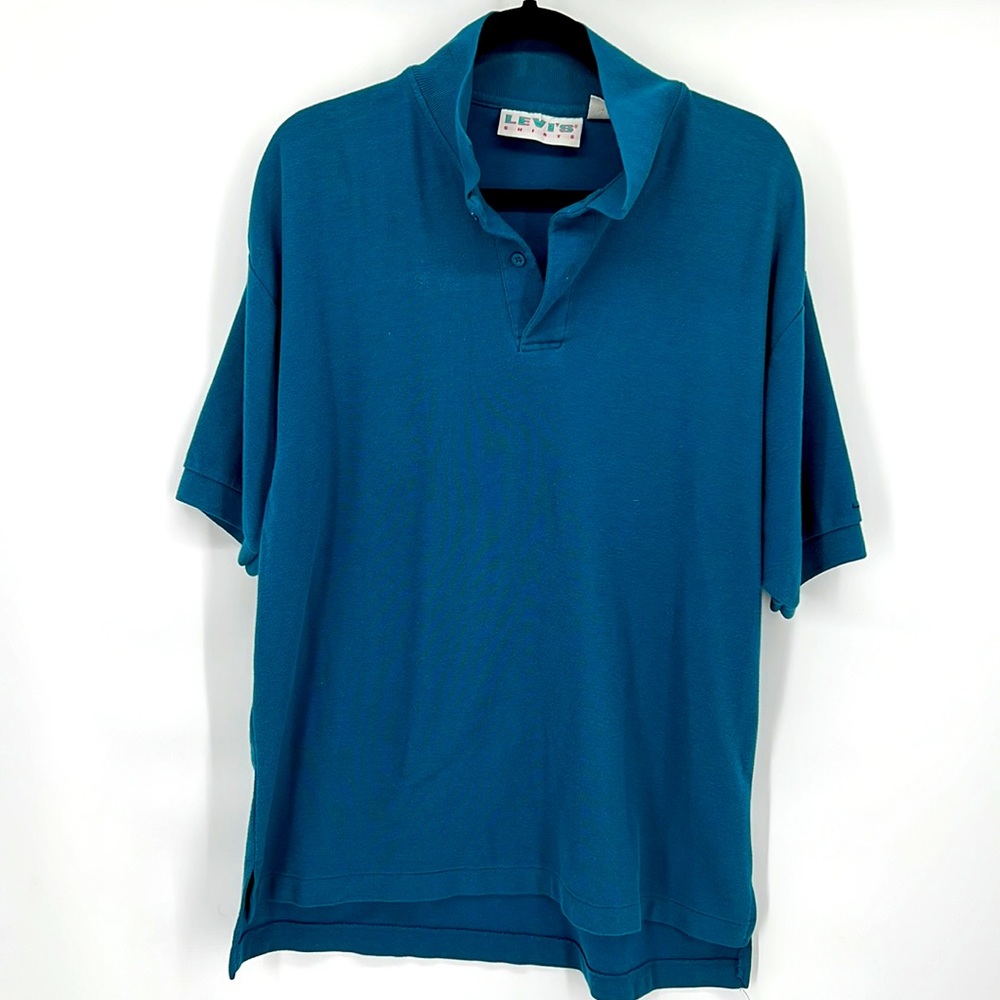 Vintage Teal Blue Green Levi’s Polo
